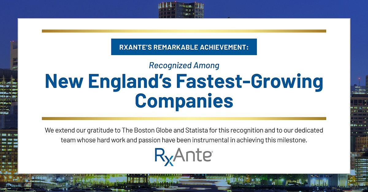 Boston Globe recognition of New England's fastest growing companies